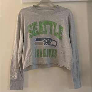 abercrombie NFL seattle seahawks cropped tee